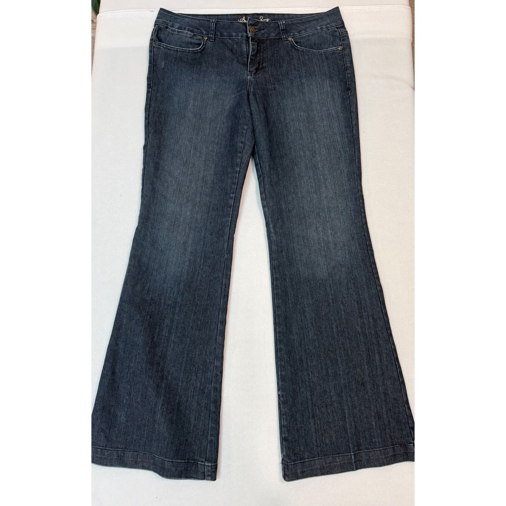American Rag Cie Womens Dark Wash Flare Leg Jeans Size 11R Denim Pants